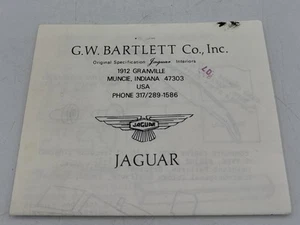 Original Specification Jaguar Interiors Price List - Picture 1 of 4