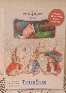 🐇 Peter Rabbit Tattle Tales Storybook Set + 4 Figurines 2022 Beatrix Potter🆕 - Picture 1 of 6