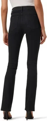 Nuevos Jeans JOE'S CORTE BOTA TIRO ALTO Dobladillo Limpio Elástico En Pluto Jet Negro 27 (33L) Foto 1 de 4