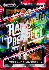 2024 Panini Prizm #3 Terrance Arceneaux Rated Prospect Prizms Red Ice - Picture 1 of 2