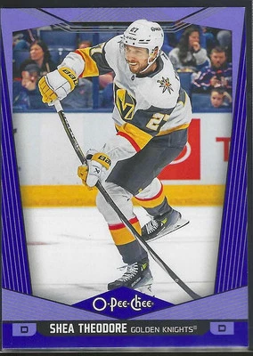 2024-25 O-Pee-Chee #345 Shea Theodore Pee-Chee - Blue Border - Image 1 of 2
