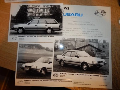 SUBARU UK press release & photos - 20 February 1985 Turbo RX 4WD saloon & Estate - Image 1 of 4