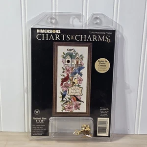 Dimensions Charts & Charms Welcoming Friends Vintage Cross Stitch #72542 RETIRED - Picture 1 of 6