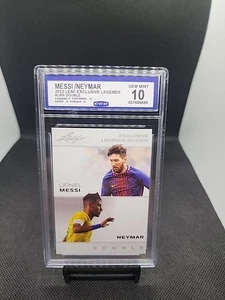 Messi And Neymar 2022 Leaf Legends ISA 10 🔥🔥 - Picture 1 of 2