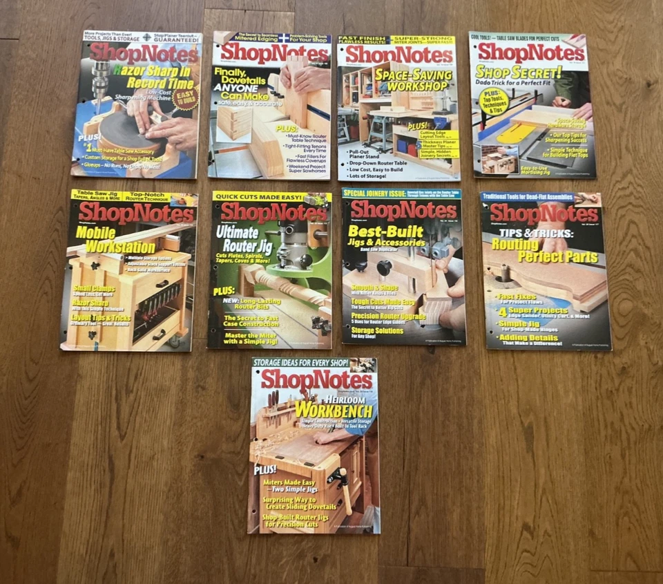 ShopNotes Magazine Lot of 9-Very Good Condition - Image 1 of 1