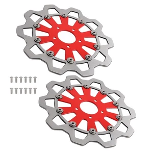 Par de rotores de freno delanteros de 11,8" para Harley Touring Street Glide 2008-2019 flotante - Imagen 1 de 15