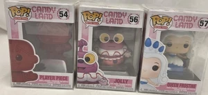 Lot Of 3 Funko Pops! - Candyland - Player Piece, Jolly, Queen Frostine  - Foto 1 di 4