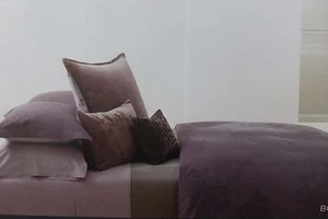 Vera WANG Queen Bouquet Woven Ribbed Coverlet Lavender $300 NIP - Picture 1 of 8