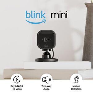 BLINK Mini Indoor Plug-in HD Smart Security Camera 1080P - Black - 1 Pack