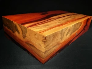 Humidor Elie Bleu Classic Padouk 110 ct nuevo hecho en Francia - Imagen 1 de 12