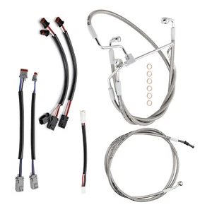 Kit de cables de embrague de manillar de 14" para Harley Touring Road Street Glide 17-20 N/ABS - Imagen 1 de 8