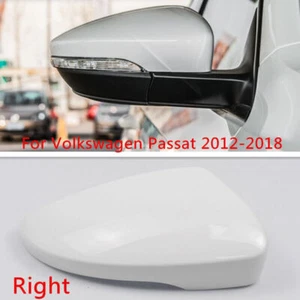 Fit For Volkswagen Passat 2012-2016 White Right Rearview Mirror Cover Cap Shell - Picture 1 of 4