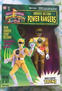 Mighty Morphing Power Rangers Yellow Ranger Karate Action Trini MISB 1993 . - Picture 1 of 7