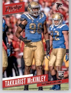 2017 Prestige Takkarist McKinley Rookie RC Insert PWE Falcons #266 - Picture 1 of 2