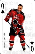 2016-17 Finnish Porin Assat Playing Card #37 Juha Kiiholma