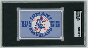 1975 Forest City Stores Cleveland Indians Pocket Schedule Card SGC Authentic - Bild 1 von 2