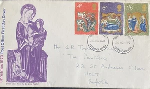 A15 GB First day cover Christmas 1970 includes insert card - Picture 1 of 2