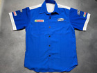 Ford Racing Team Castrol Blue Short Sleeve Shirt Size L