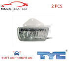 FOG LIGHT LAMP PAIR TYC 19-0065-05-2 2PCS I NEW OE REPLACEMENT