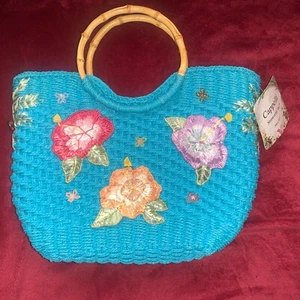 Capellini Straworld Inc Hand Bag Rare Unique Hand Made Purse Women’s - Picture 1 of 3
