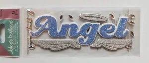 RARE Jolee's Glitter Angel Wings Halo Gems Scrapbooking Title Stickers - Picture 1 of 1