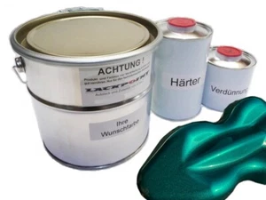 1,75 Liter Set 2K Autolack Türkis Metallic kein Klarlack Lackpoint Glanz Tuning - Bild 1 von 2