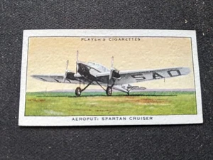 1936 Player's International Airlines Card # 36 Aeroput Spartan Cruiser (en muy buen estado/ex) - Imagen 1 de 3