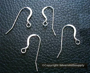 Sterling silver fish hook dangle earrings coil design comfort taper 4pcs SSE013 - Picture 1 of 3