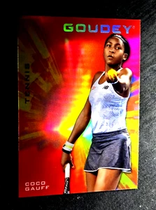 2021 Upper Deck Goodwin Champions Goudey RC Coco Gauff Rookie Platinum Red #G35 - Picture 1 of 12