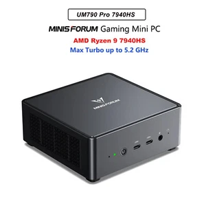 MINISFORUM mini PC UM790 Pro Advanced Micro Devices Ryzen 9 7940HS 32/64 GB-RAM 1 TB-SSD Radeon 780M - Foto 1 di 23