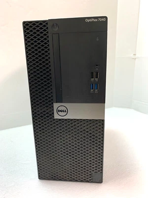Dell OptiPlex 7040 MT PC Core i7 6700 @ 3.40GHz 16GB DDR4 256GB SSD Win 10 Pro - Image 1 of 4