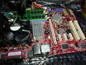 MSI P35 Neo Combo MS-7365 VER: 1.0 w/ CPUs, FAN, RAM, IO SHIELD - Picture 1 of 9