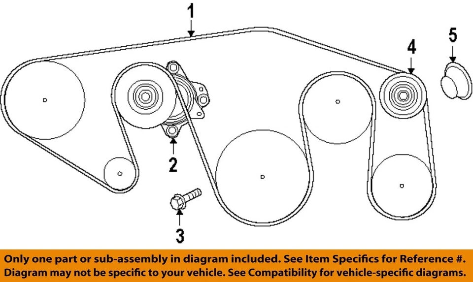 Cinturones de refrigeración Nissan OEM 16-25 Armada poleas-polea inactiva 11925EZ30A Foto 1 de 1