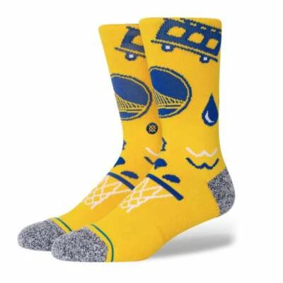 Golden State Warriors Stance LANDMARK crew socks men's large (9-12) NEW 2021-22 - Image 1 of 2