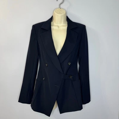 Blazer Louis Vuitton Uniforme Doble Pecho Azul Marino Ajustado Para Mujer 32 - 2 LEER Foto 1 de 4