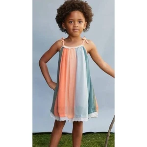 NWT Matilda Jane Dream Chasers Rainbow Carousel Dress Girls Size 6 Crinkle Knit - Picture 1 of 9