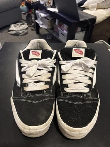 Vans Knu Skool Black & White Sneakers - Picture 1 of 6