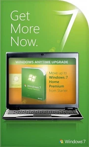 Sealed Box Windows 7 Anytime Upgrade From 7 Starter To 7 Home Premium 32/64-Bit - Picture 1 of 4