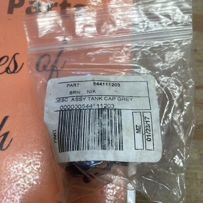 Husqvarna 544111203 Grey Fuel Tank Cap Assembly Chainsaws 435 440 445 450 545 - Image 1 of 2