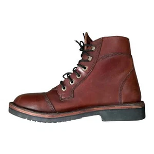 Jim Green The Numzaan Lace UpBoot Brown Leather Ankle Boots - Picture 1 of 15