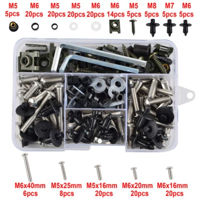 Винт болты обтекателя из нержавеющей стали для Kawasaki Ninja 500R EX500D ZX10R ZX1000 - Изображение 1 из 4