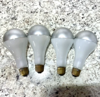 1 GE 100w Mazda Silver Bowl Indirect Light A23 Medium E26 Base Light Bulb 120V - Image 1 of 4