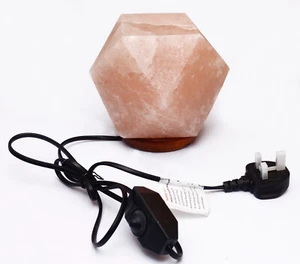 Himalayan crystal Natural Ionising Calming Healing Relaxing Salt lamp Diamond - Picture 1 of 9