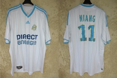 Maillot OLYMPIQUE de MARSEILLE OM NIANG n°11 ADIDAS vintage 2009 2010 shirt XL - Photo 1/4