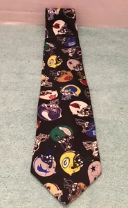 NFL Team Tie Necktie Vintage Teams Logo Helmets Cowboys Bears Packers 49ers NFC - Picture 1 of 7