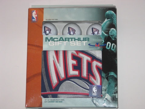 New Jersey Nets Golf Balls & Towel Gift Set - 3 Logo Balls and 1 Towel FREE S&H! Cover