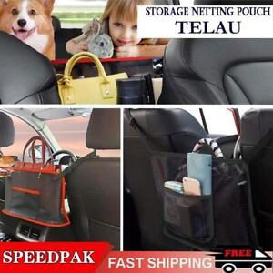 Car Net Pocket Handbag Holder Universal Car Seat Side Mesh Organizer Bags Hot I2
