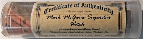 Mark McGwire 1999 Sports Superstar Watch with COA (Capsule never opened) Cover