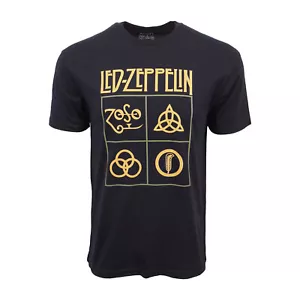 LED ZEPPELIN MENS BLOCK T SHIRT - Picture 1 of 3