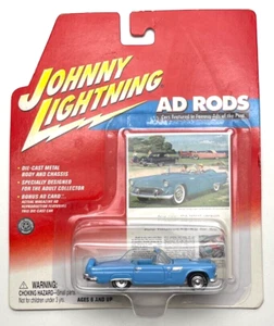 Johnny Lightning - Ad Rods - Blue 1956 Ford Thunderbird - New on Card - Picture 1 of 2